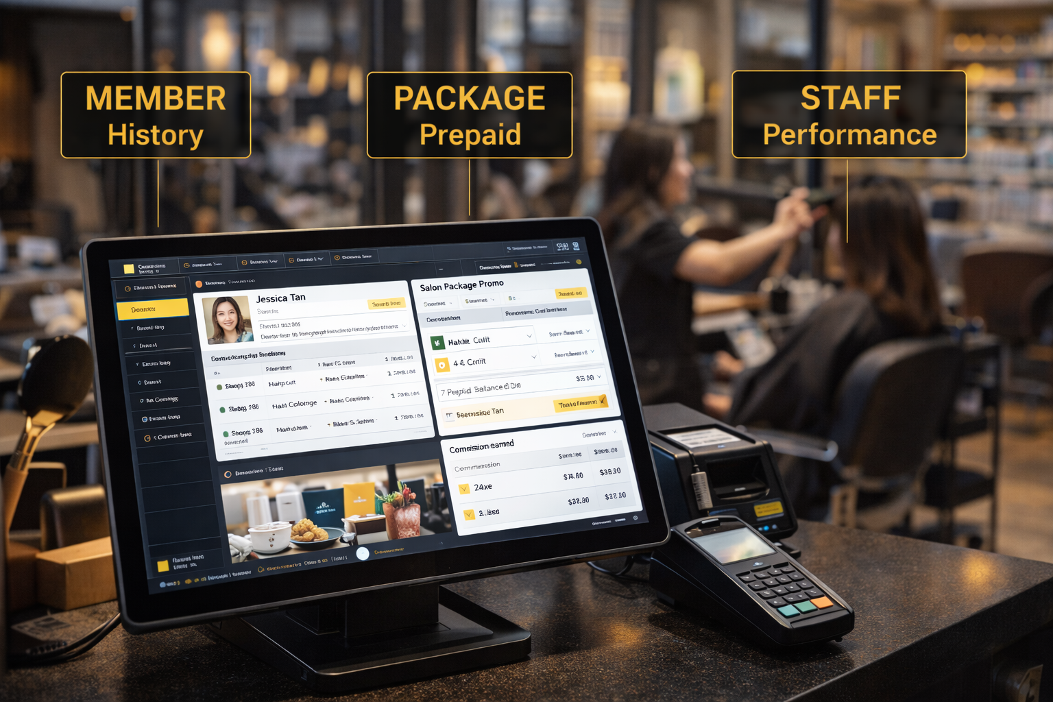 Salon / Service POS preview